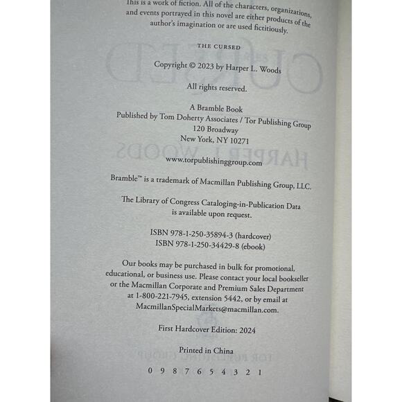 The Cursed (Coven of Bones) - (Special Edition) - by Harper L Woods (Hardcover) - Picture 5 of 5